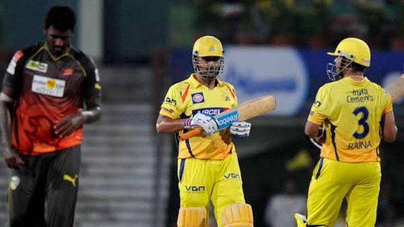 Dhoni scored 34 runs off Thisara Perera's over (Source: Twitter)